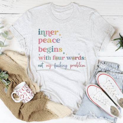 Inner Peace Begins With Four Words Tee shopmerchmallow Inner Peace Begins With Four Words Tee