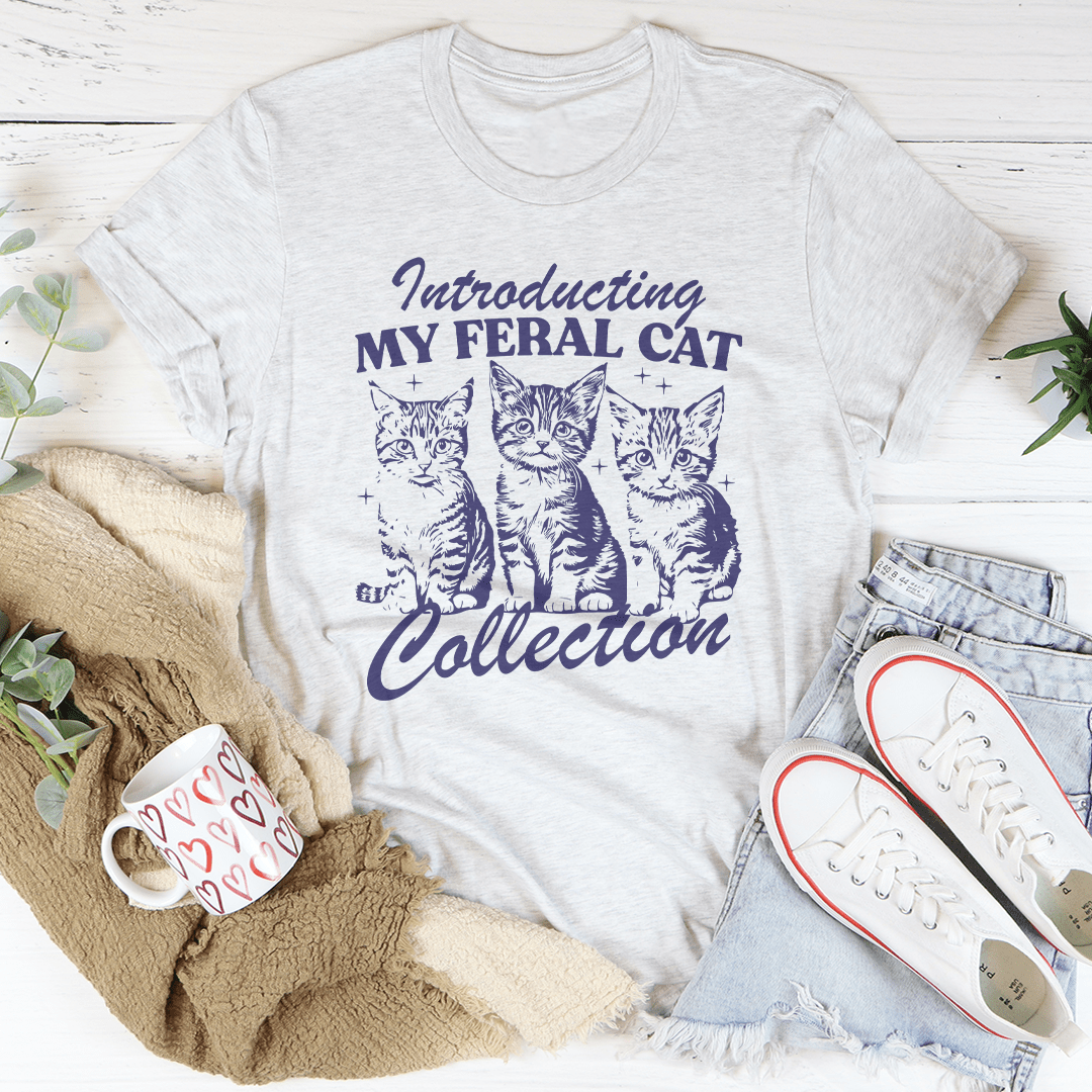 Introducting My Feral Cat Collection Tee shopmerchmallow Introducting My Feral Cat Collection Tee
