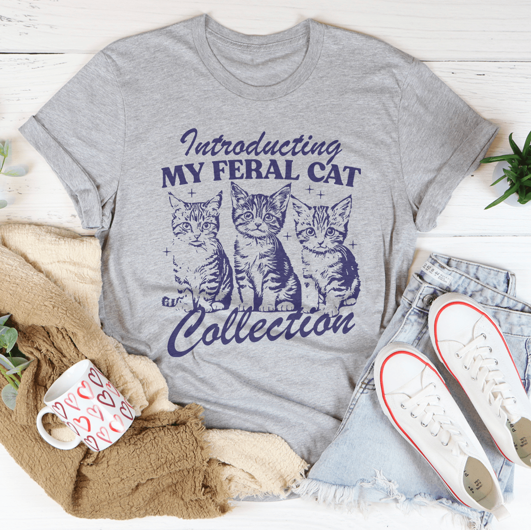 Introducting My Feral Cat Collection Tee shopmerchmallow Introducting My Feral Cat Collection Tee