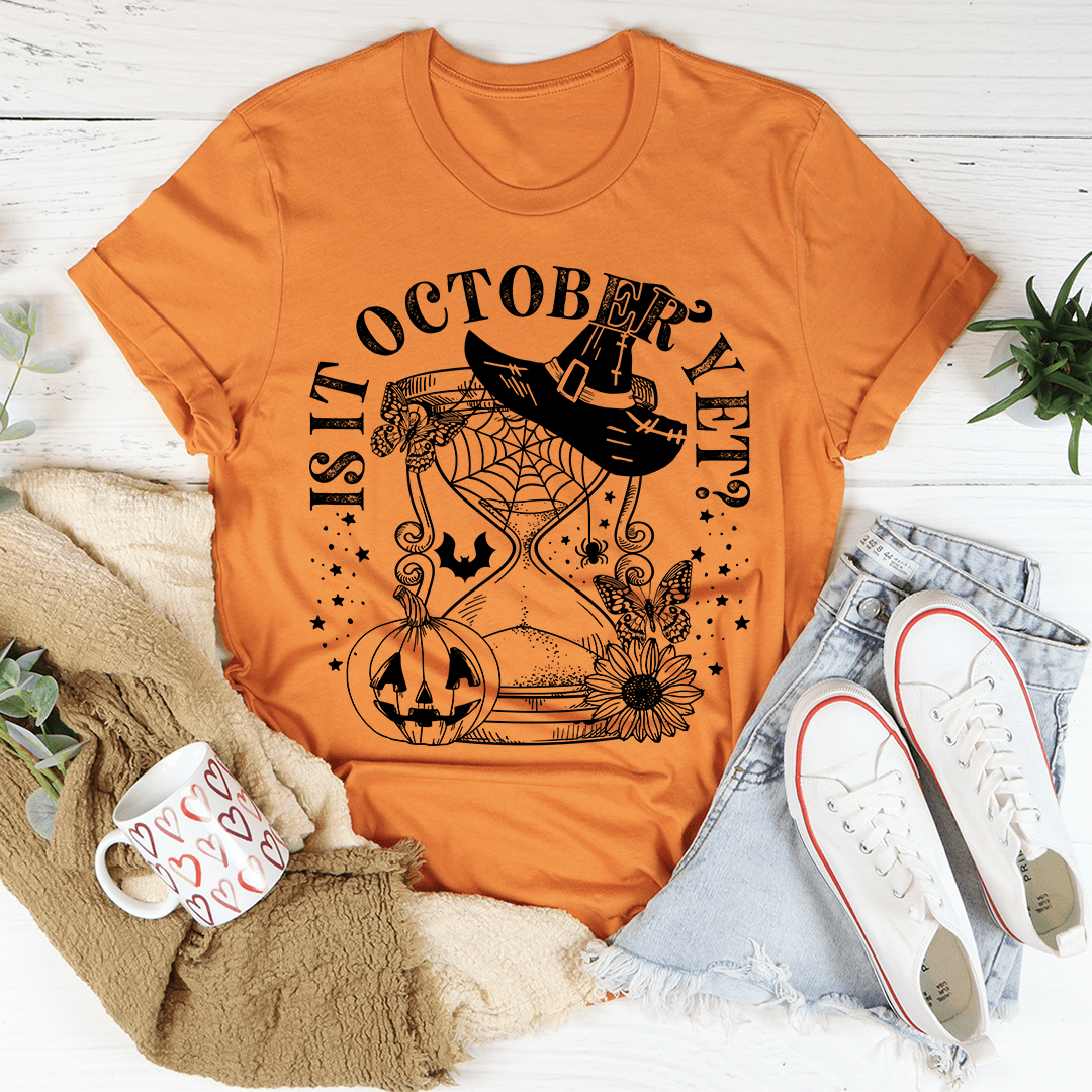 Is It October Yet Pumpkin Tee shopmerchmallow Is It October Yet Pumpkin Tee