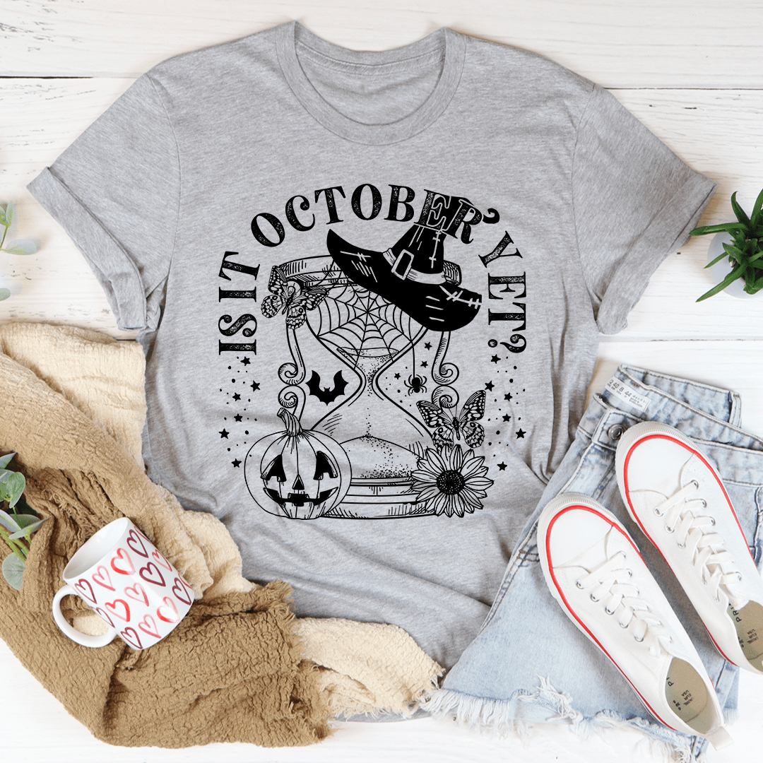 Is It October Yet Pumpkin Tee shopmerchmallow Is It October Yet Pumpkin Tee