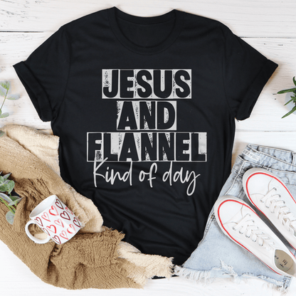 Jesus & Flannel Kind Of Day Tee shopmerchmallow Jesus & Flannel Kind Of Day Tee