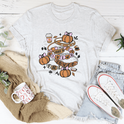 Just A Girl Who Loves Fall Tee shopmerchmallow Just A Girl Who Loves Fall Tee