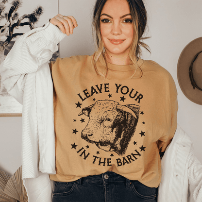 Leave Your Bull In The Barn Tee shopmerchmallow Leave Your Bull In The Barn Tee
