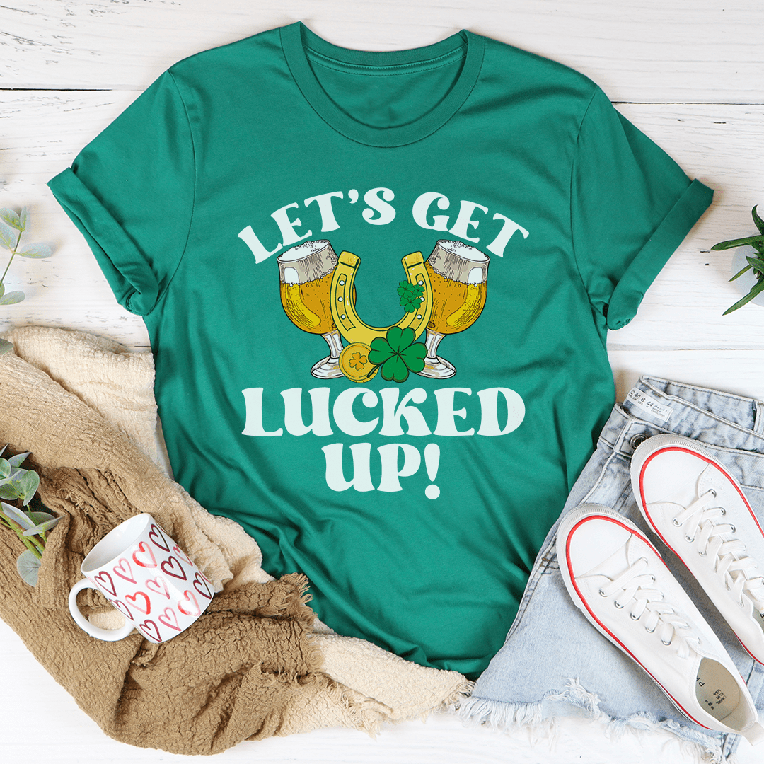 Let's Get Lucked Up St Patrick's Tee shopmerchmallow Let's Get Lucked Up St Patrick's Tee
