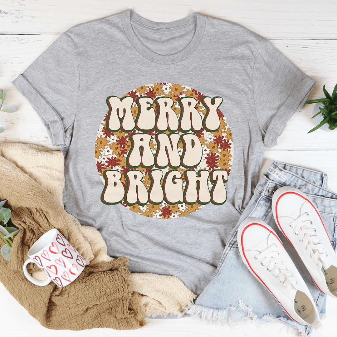 Merry And Bright Tee shopmerchmallow Merry And Bright Tee