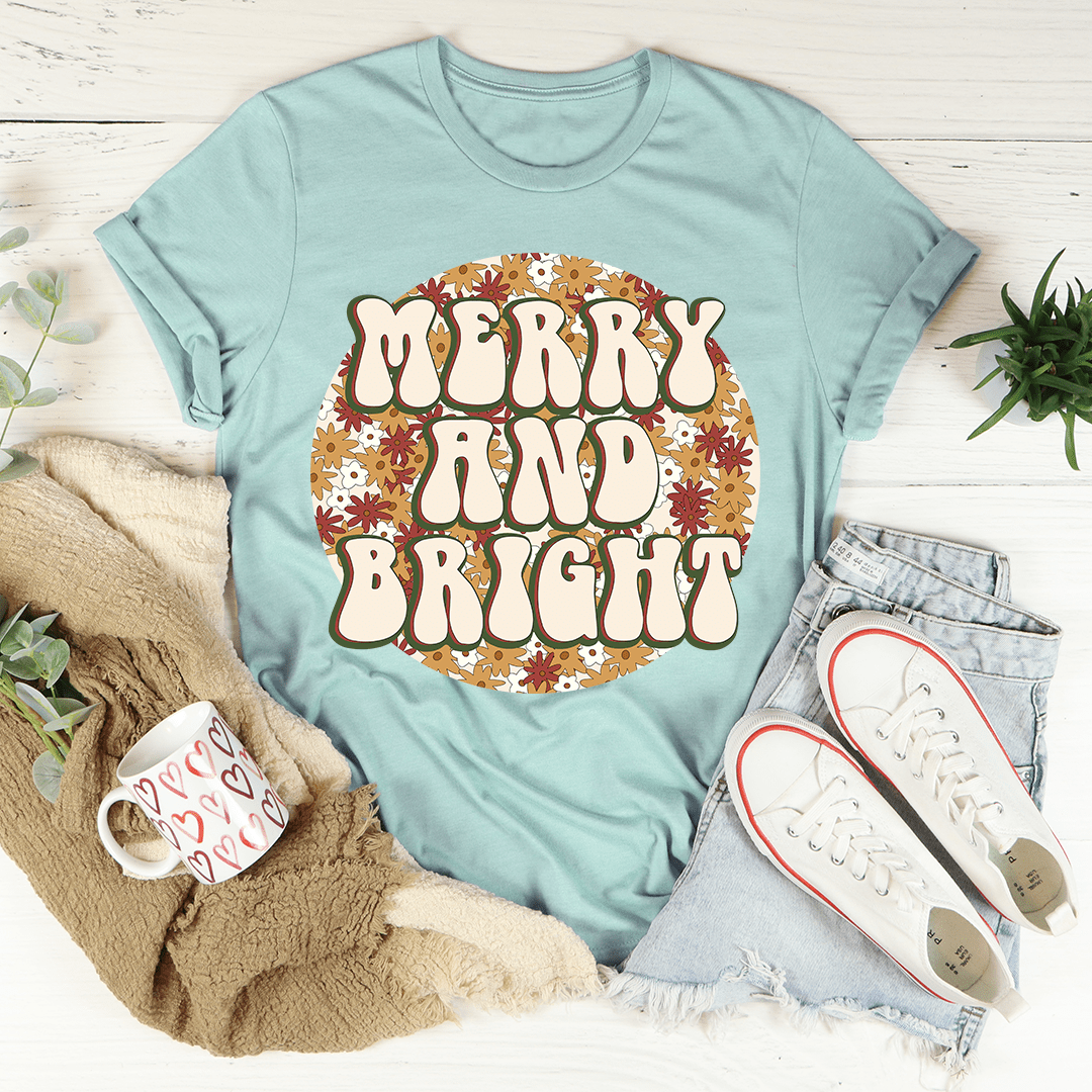 Merry And Bright Tee shopmerchmallow Merry And Bright Tee