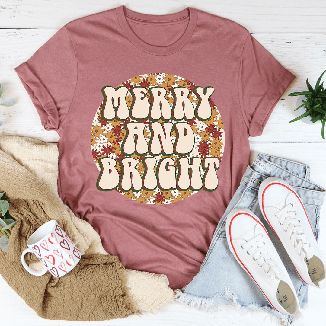 Merry And Bright Tee shopmerchmallow Merry And Bright Tee