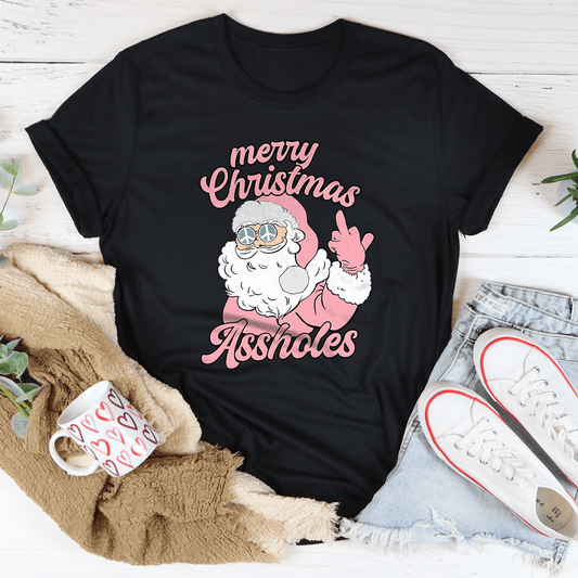 Merry Christmas A-sholes Tee shopmerchmallow Merry Christmas A-sholes Tee