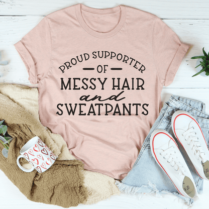 Messy Hair & Sweatpants Tee shopmerchmallow Messy Hair & Sweatpants Tee