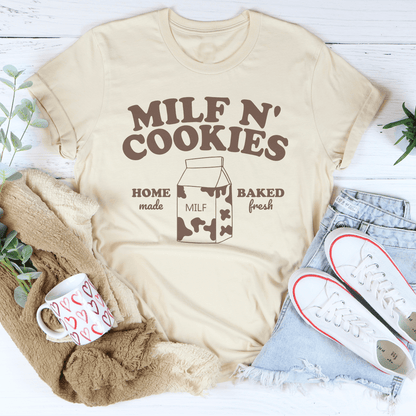 Milf N' Cookies Home Made Baked Fresh Tee shopmerchmallow Milf N' Cookies Home Made Baked Fresh Tee