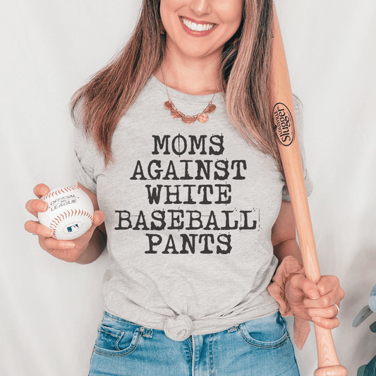 Moms Against White Baseball Pants Tee shopmerchmallow Moms Against White Baseball Pants Tee