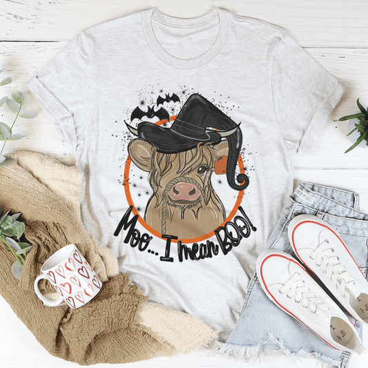 Moo I Mean Boo Cow Tee shopmerchmallow Moo I Mean Boo Cow Tee