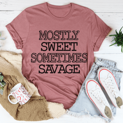 Mostly Sweet Sometimes Savage Tee