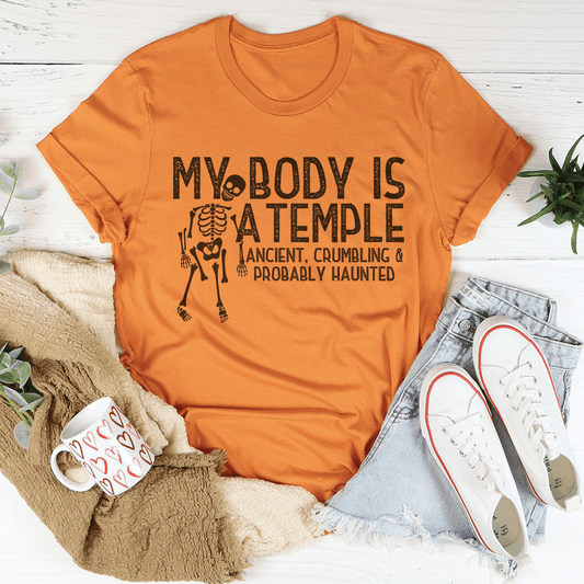 My Body Is A Temple Halloween Tee shopmerchmallow My Body Is A Temple Halloween Tee