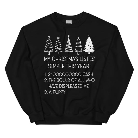 My Christmas List Is Simple This Year shopmerchmallow My Christmas List Is Simple This Year