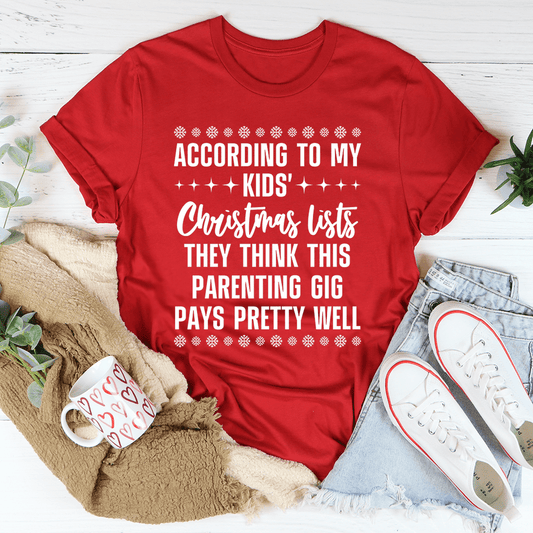 My Kids' Christmas Lists Tee shopmerchmallow My Kids' Christmas Lists Tee