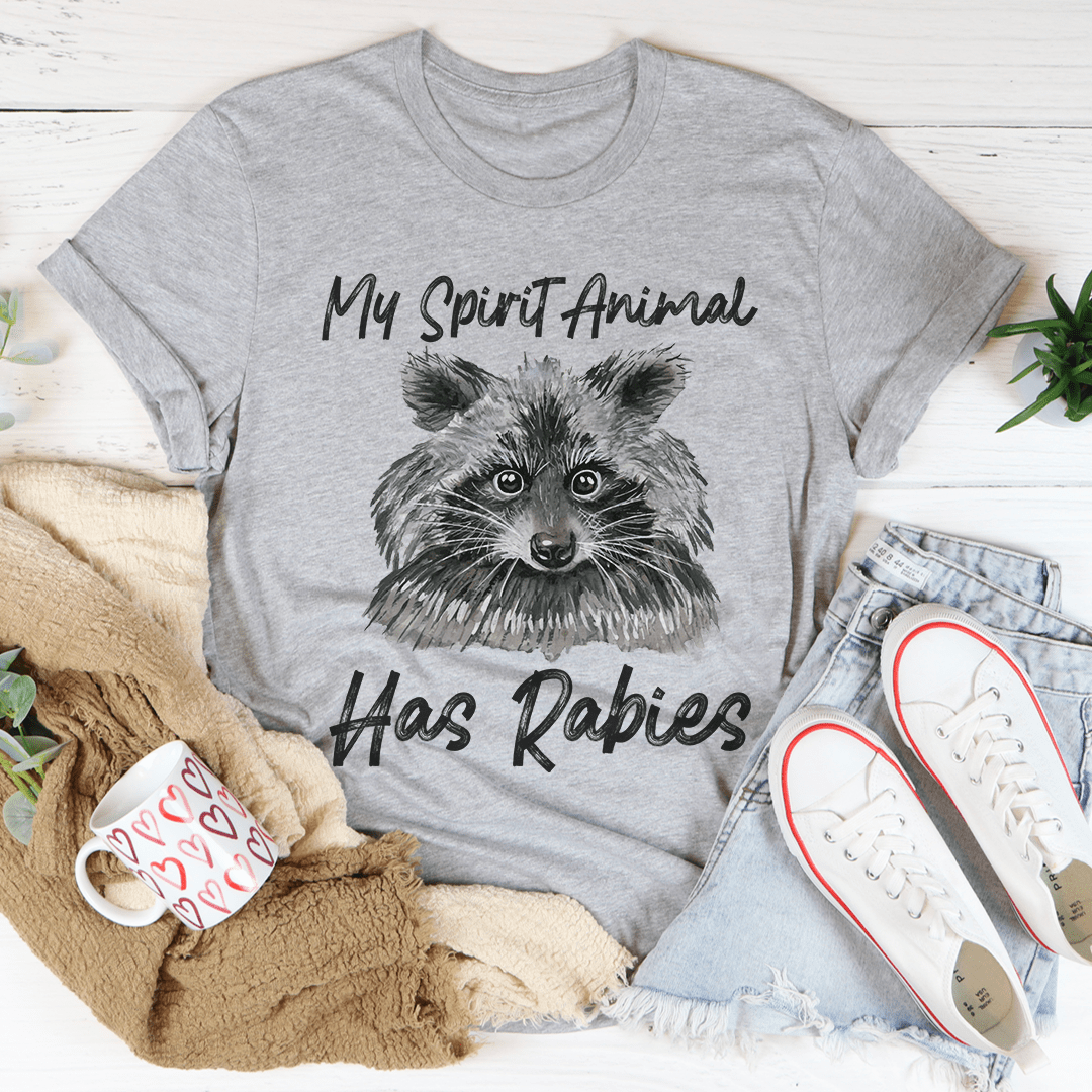 My Spirit Animal Has Rabies Tee shopmerchmallow My Spirit Animal Has Rabies Tee