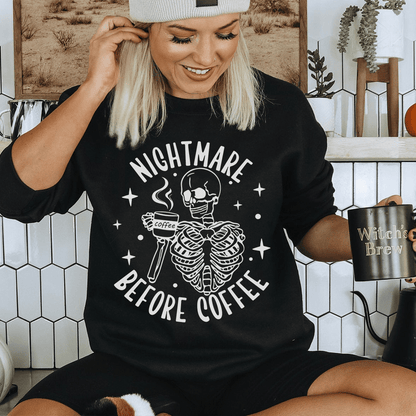 Nightmare Before Coffee Skeleton shopmerchmallow Nightmare Before Coffee Skeleton