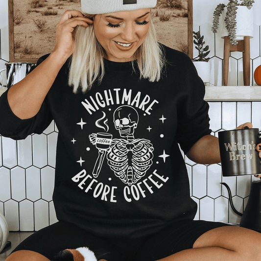 Nightmare Before Coffee Skeleton shopmerchmallow Nightmare Before Coffee Skeleton
