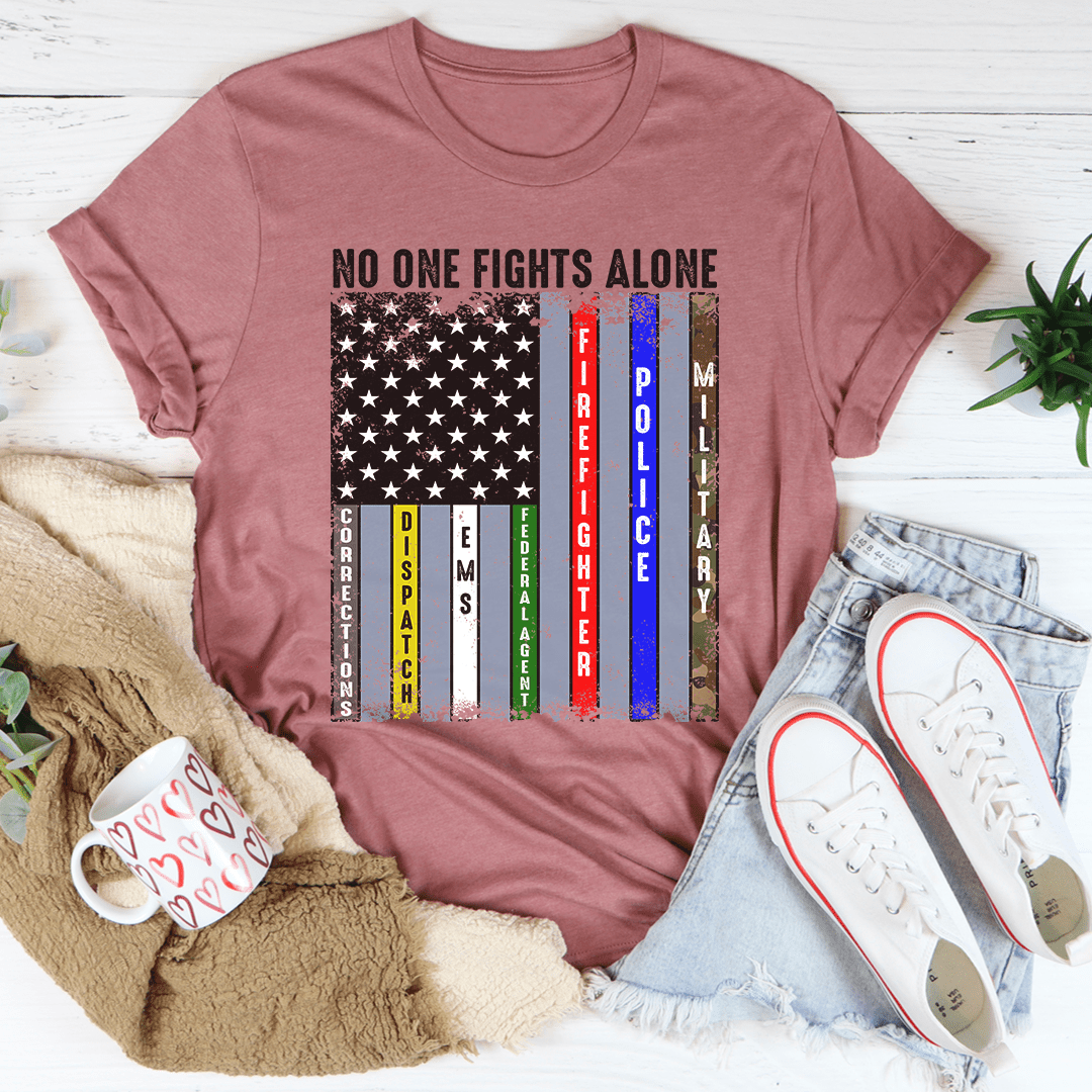 No One Fights Alone Tee shopmerchmallow No One Fights Alone Tee
