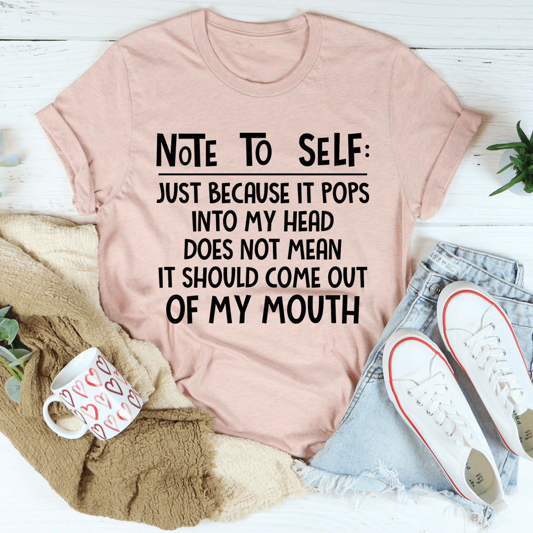 Note To Self Tee shopmerchmallow Note To Self Tee