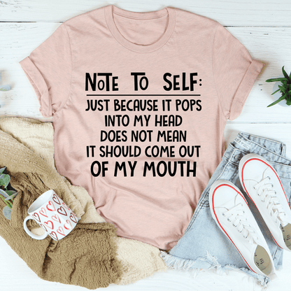 Note To Self Tee shopmerchmallow Note To Self Tee