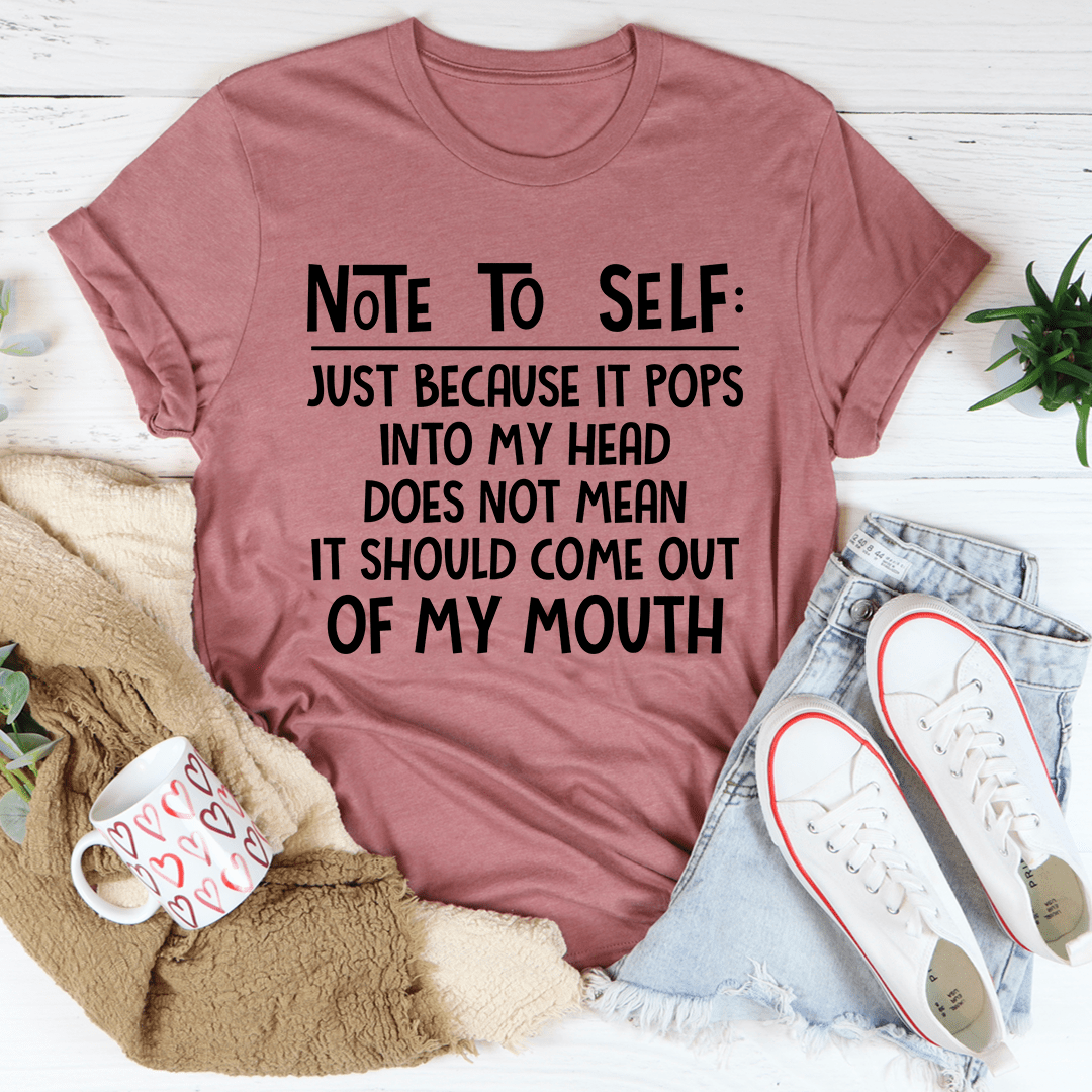 Note To Self Tee shopmerchmallow Note To Self Tee