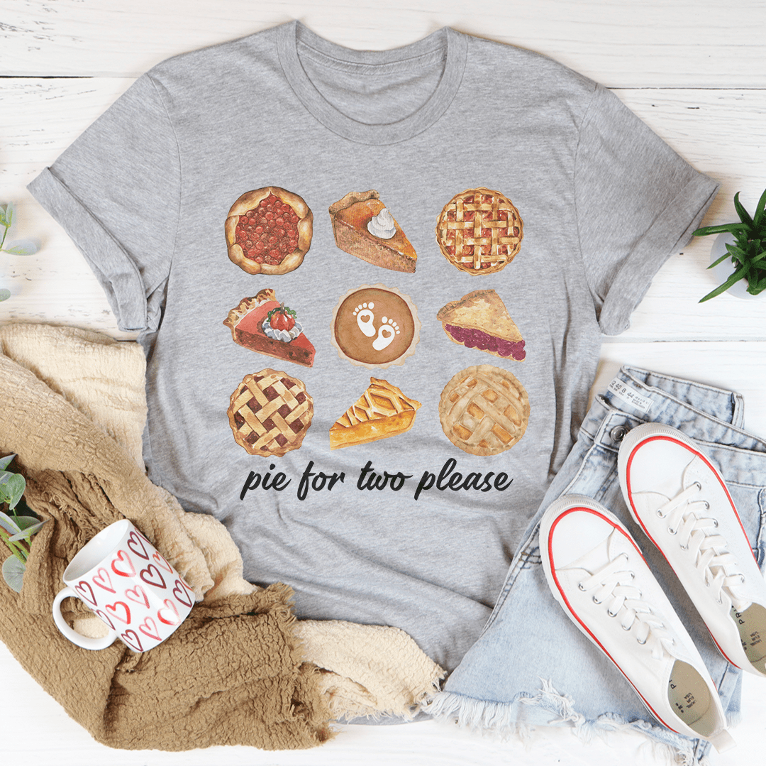 Pie For Two Please Pregnancy Tee shopmerchmallow Pie For Two Please Pregnancy Tee