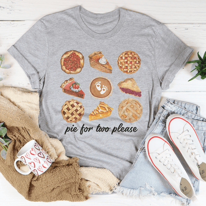 Pie For Two Please Pregnancy Tee shopmerchmallow Pie For Two Please Pregnancy Tee