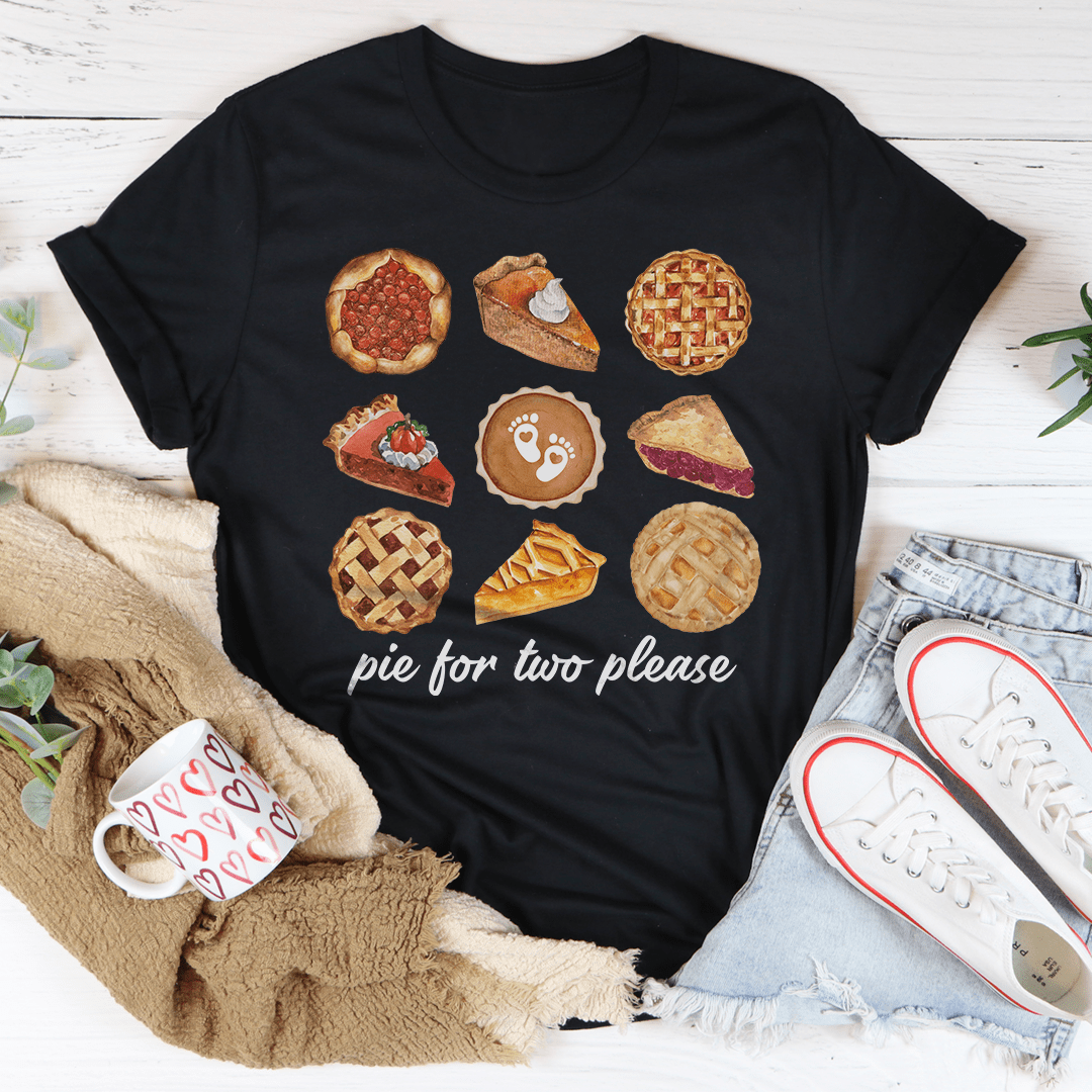 Pie For Two Please Pregnancy Tee shopmerchmallow Pie For Two Please Pregnancy Tee