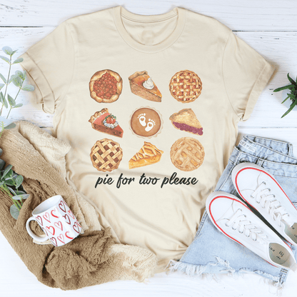 Pie For Two Please Pregnancy Tee shopmerchmallow Pie For Two Please Pregnancy Tee