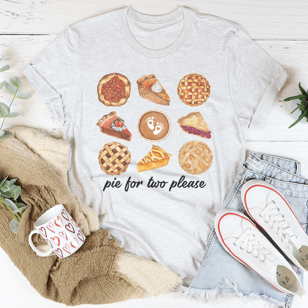 Pie For Two Please Pregnancy Tee shopmerchmallow Pie For Two Please Pregnancy Tee