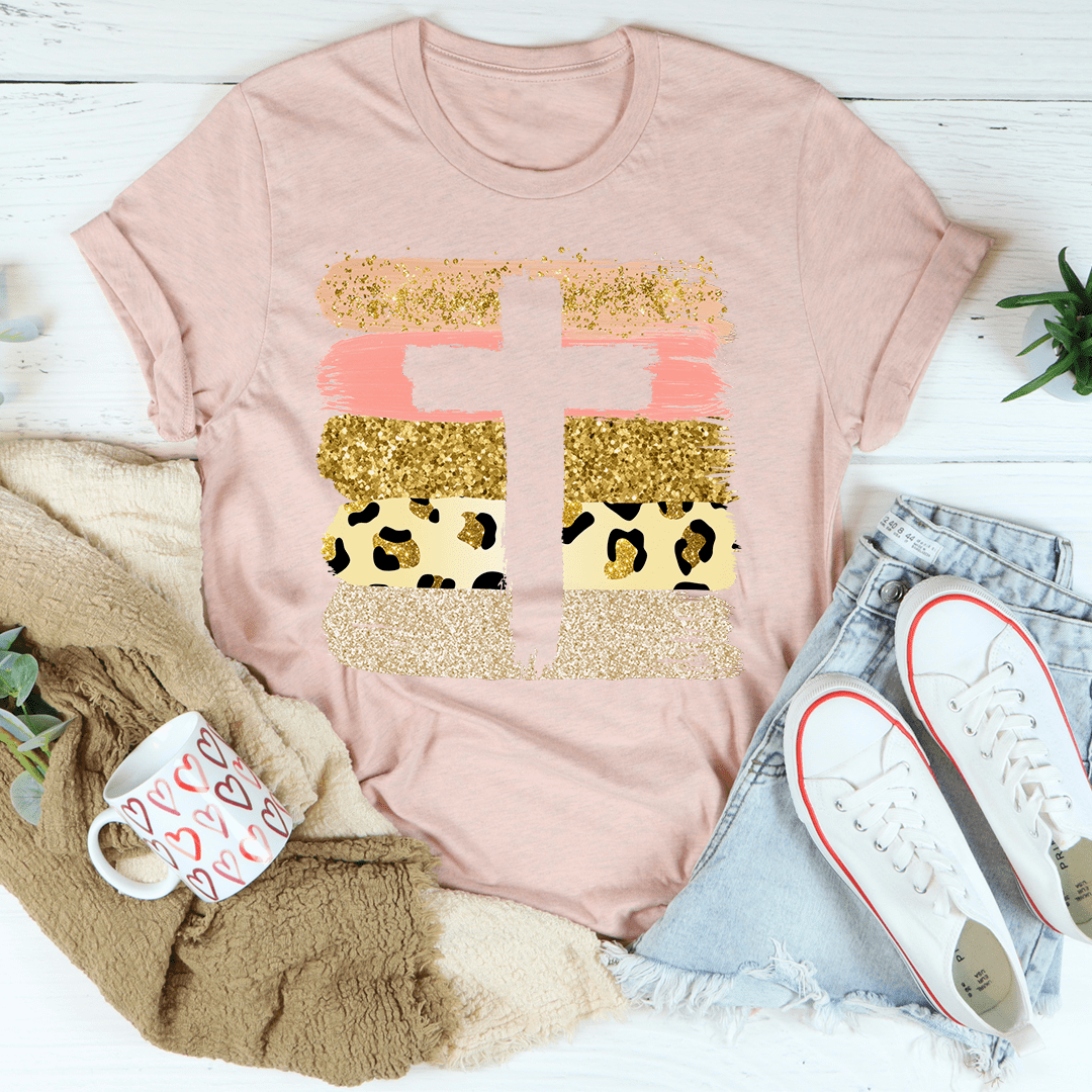 Pink Cross Tee shopmerchmallow Pink Cross Tee