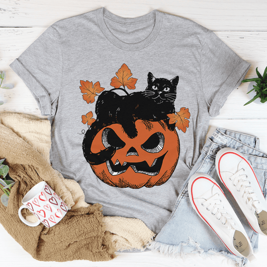 Pumpkin Cat Tee shopmerchmallow Pumpkin Cat Tee