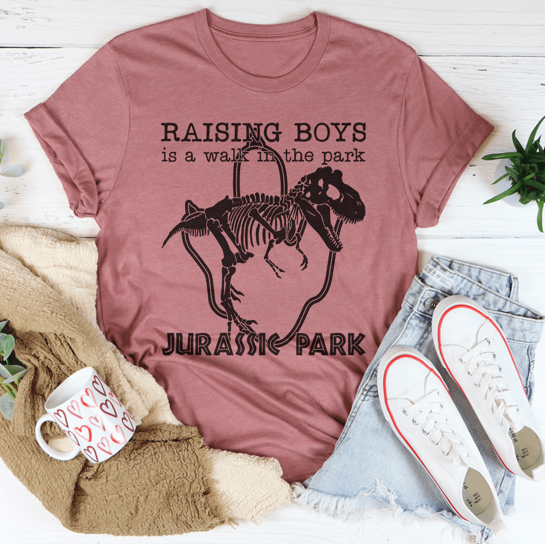Raising Boys Is A Walk In The Park Tee