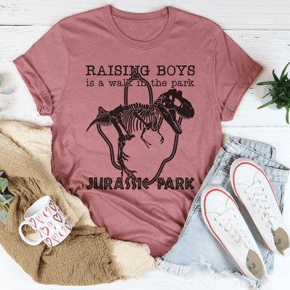 Raising Boys Is A Walk In The Park Tee