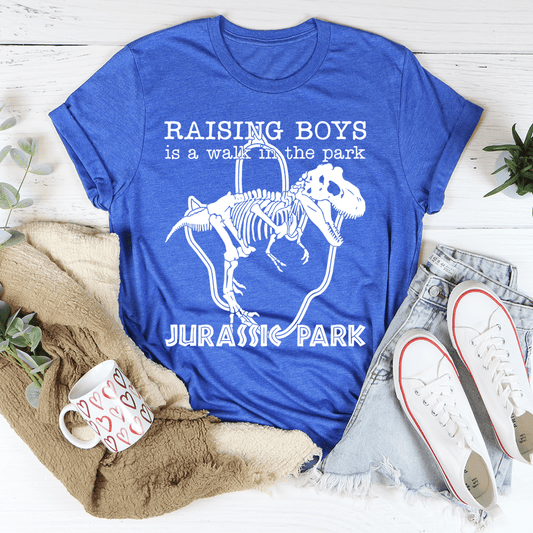 Raising Boys Is A Walk In The Park Tee