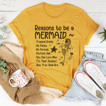 Reasons to be A Mermaid Tee shopmerchmallow Reasons to be A Mermaid Tee