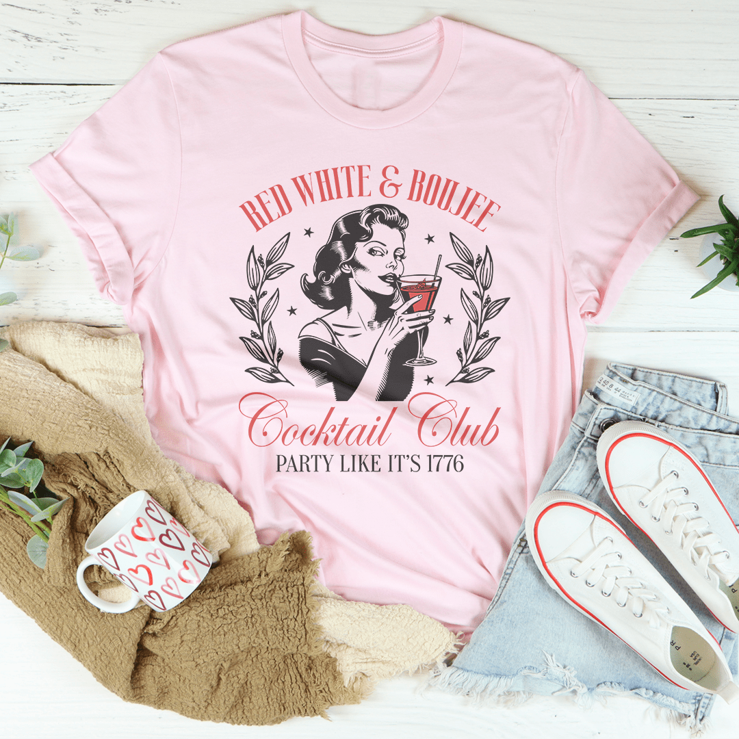 Red White And Boujee Cocktail Club Party Like It's 1776 shopmerchmallow Red White And Boujee Cocktail Club Party Like It's 1776