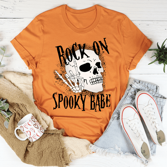 Rock On Spooky Babe Tee shopmerchmallow Rock On Spooky Babe Tee