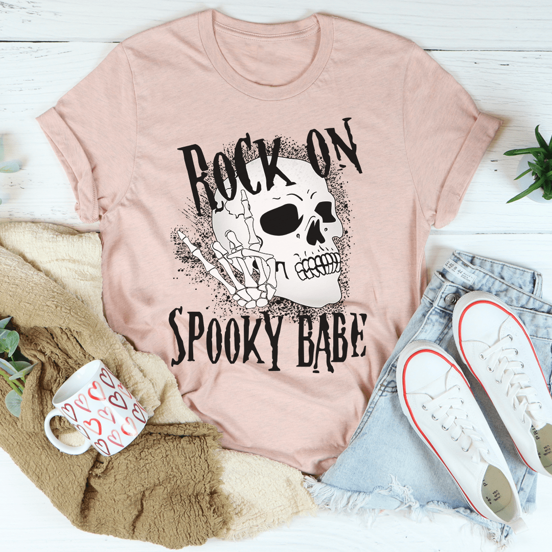 Rock On Spooky Babe Tee shopmerchmallow Rock On Spooky Babe Tee