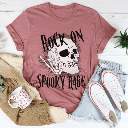 Rock On Spooky Babe Tee shopmerchmallow Rock On Spooky Babe Tee