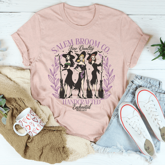 Salem Broom Co Fine Quality Handcrafted Enchanted Since 1692 Tee shopmerchmallow Salem Broom Co Fine Quality Handcrafted Enchanted Since 1692 Tee