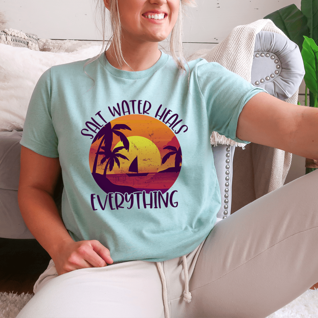 Salt Water Heals Everything Tee shopmerchmallow Salt Water Heals Everything Tee