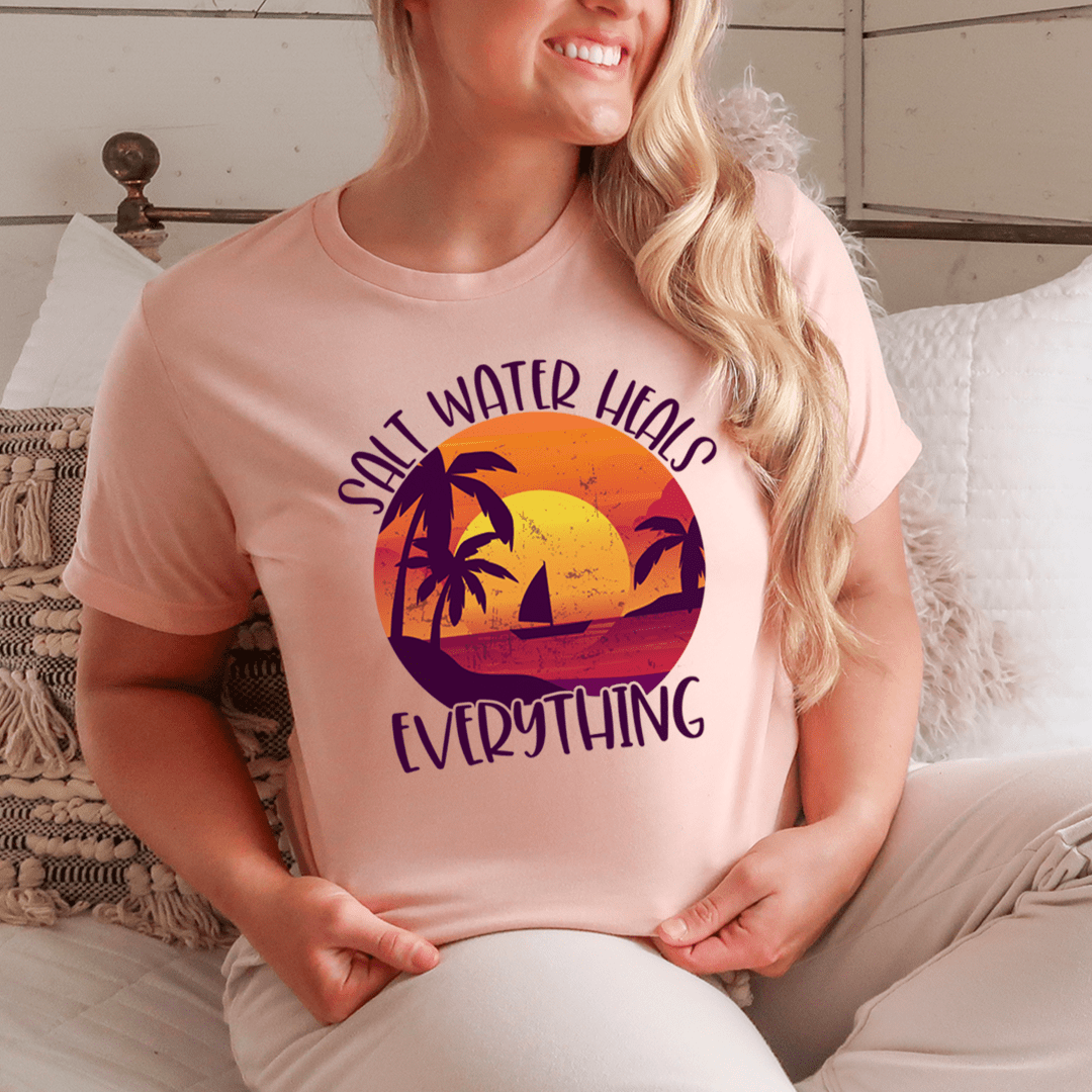 Salt Water Heals Everything Tee shopmerchmallow Salt Water Heals Everything Tee