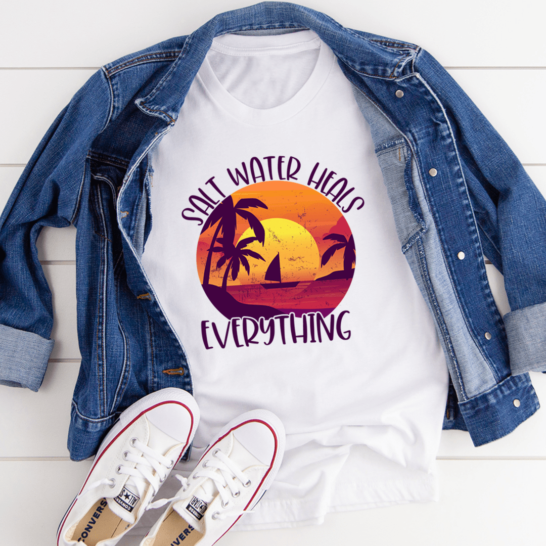 Salt Water Heals Everything Tee shopmerchmallow Salt Water Heals Everything Tee