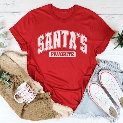 Santa's Favorite Tee shopmerchmallow Santa's Favorite Tee