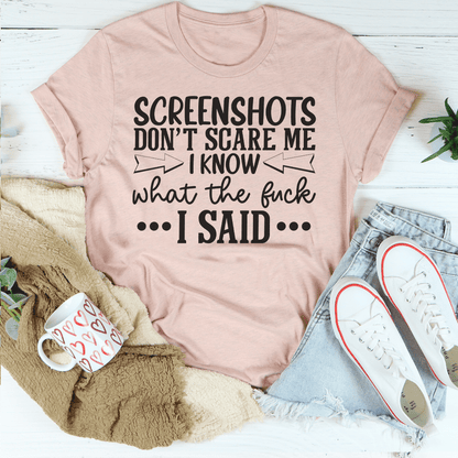 Screenshots Don't Scare Me Tee shopmerchmallow Screenshots Don't Scare Me Tee