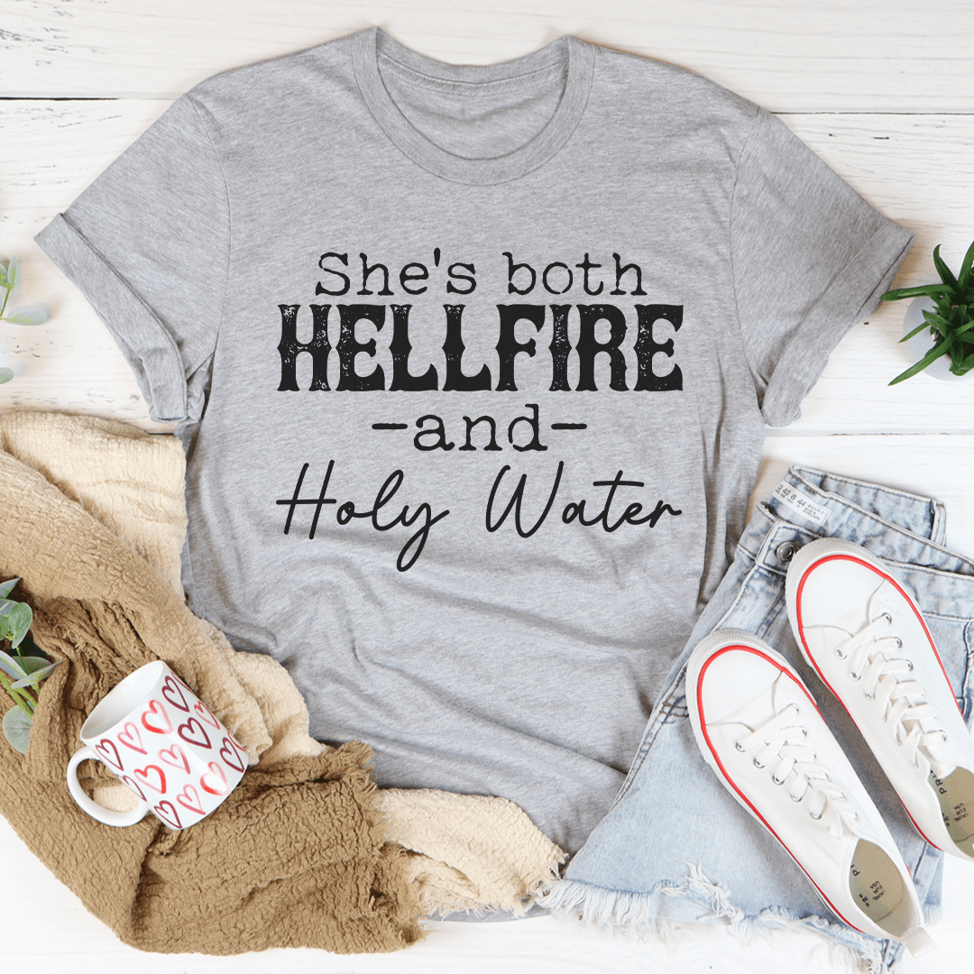 She's Both Hellfire And Holy Water Tee shopmerchmallow She's Both Hellfire And Holy Water Tee